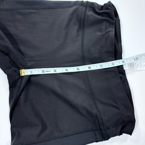 Iviva long stretch sheer panel with pink accent leggings 12 - Picture 11 of 12